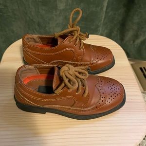 Josmo Toddler Brown Oxford Dress Shoes